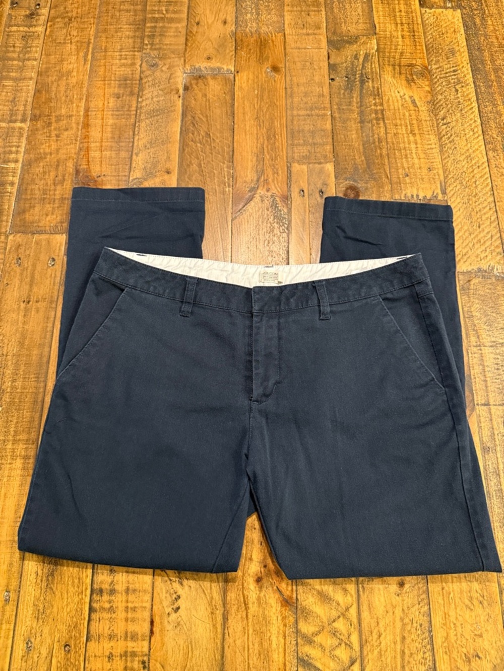 Volcom Straight Leg Pants in Navy
